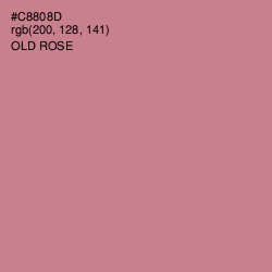 #C8808D - Old Rose Color Image